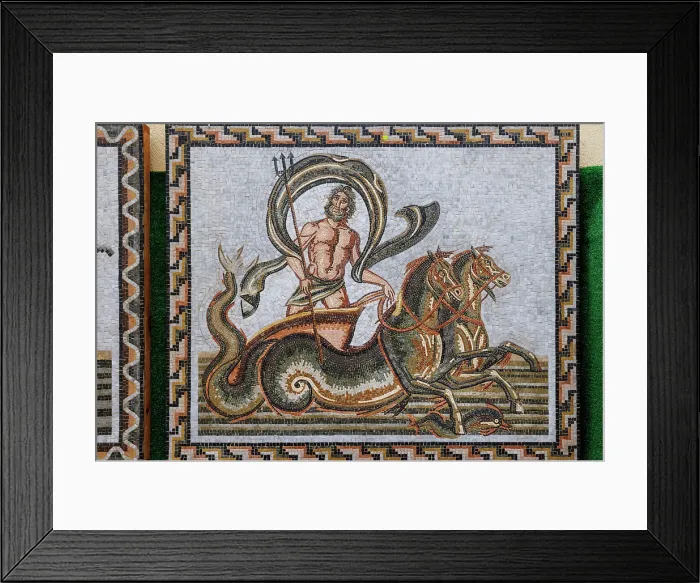 Framed Print : Traditional Tunisian Mosaic, El Jem, Tunisia Framed Print : Traditional Tunisian Mosaic, El Jem, Tunisia