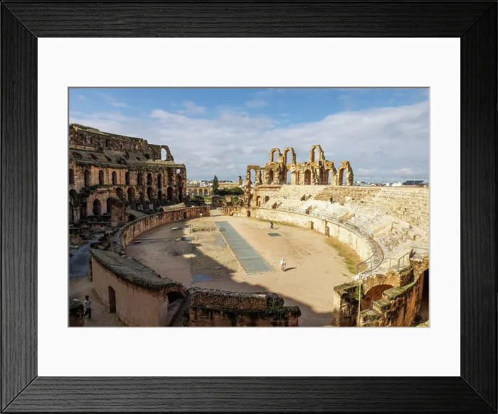 Framed Print : Roman Amphitheatre, El Jem, Tunisia