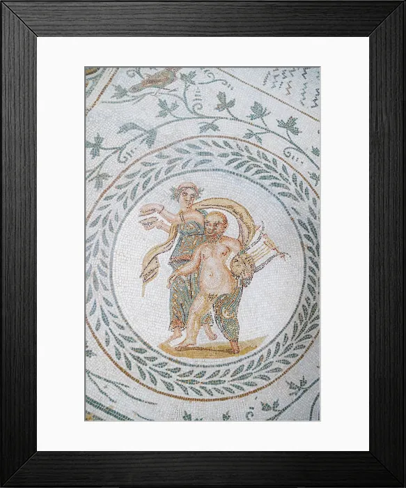 Framed Print : Mosaic at the Archaeological Museum, El Jem, Tunisia Framed Print : Mosaic at the Archaeological Museum, El Jem, Tunisia