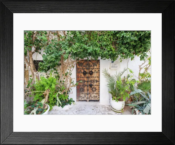 Framed Print : Colourful door, Hammamet, Tunisia Framed Print : Colourful door, Hammamet, Tunisia