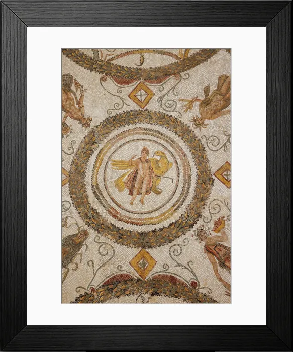 Framed Print : Mosaic at the Archaeological Museum, El Jem, Tunisia Framed Print : Mosaic at the Archaeological Museum, El Jem, Tunisia