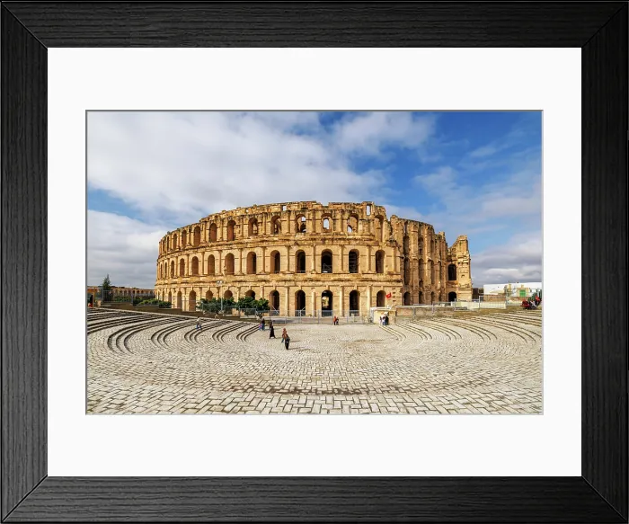 Framed Print : Roman Amphitheatre, El Jem, Tunisia