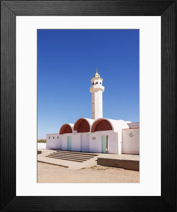 Framed Print : Beautiful mosque near Tataouine, Tunisia Framed Print : Beautiful mosque near Tataouine, Tunisia