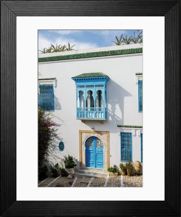 Framed Print : Sidi Bou Said, Tunisia