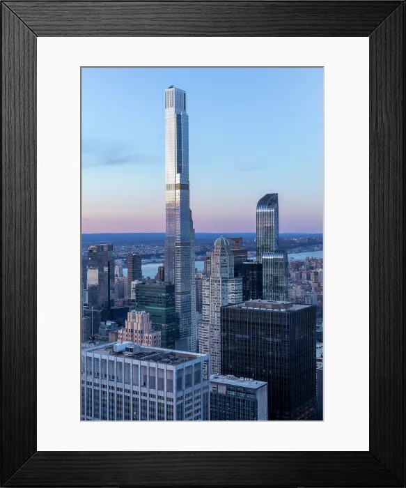 Framed Print : Central Park Tower at dusk from Top of the Rock (Rockefeller Centre), Manhattan, New York City, New York, USA Framed Print : Central Park Tower at dusk from Top of the Rock (Rockefeller Centre), Manhattan, New York City, New York, USA