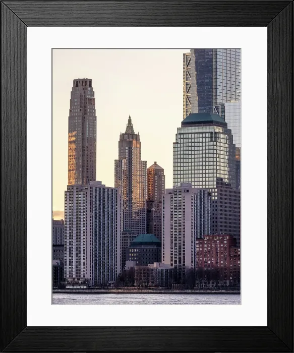 Framed Print : Manhattan at dawn from Liberty State Park, Jersey City, New Jersey, USA Framed Print : Manhattan at dawn from Liberty State Park, Jersey City, New Jersey, USA