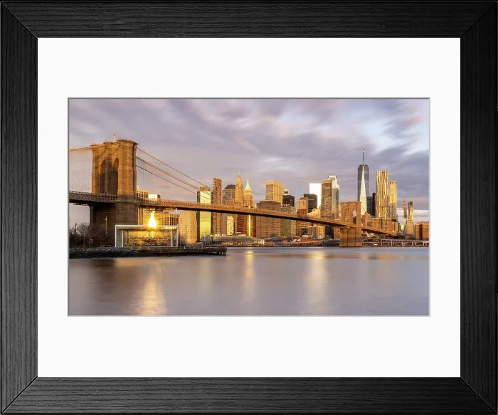 Framed Print : Manhattan, Brooklyn Bridge and Jane's Carousel at dawn, from Pebble Beach, Brooklyn Bridge Park, Dumbo, Brooklyn, New York City, New York, USA Framed Print : Manhattan, Brooklyn Bridge and Jane's Carousel at dawn, from Pebble Beach, Brooklyn Bridge Park, Dumbo, Brooklyn, New York City, New York, USA