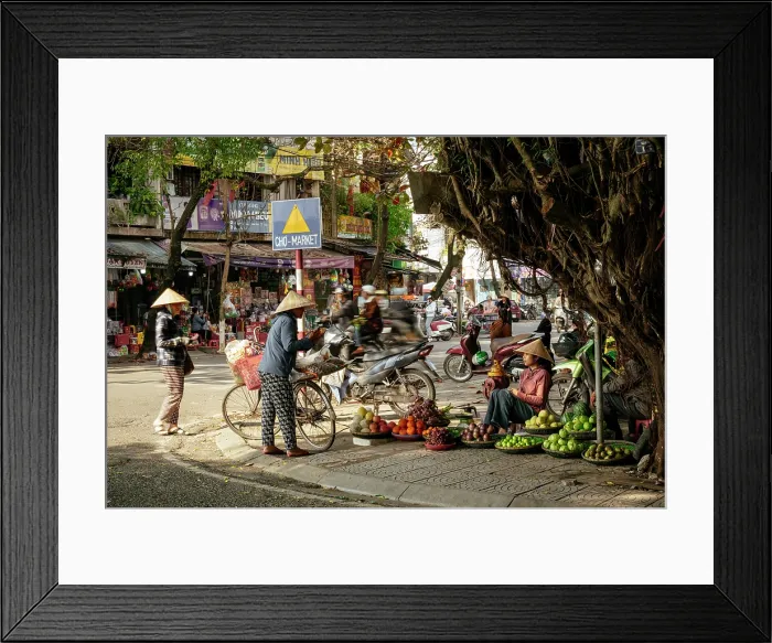 Framed Print : Grocery market stall, Hue, Thua Thien Hue, Vietnam Framed Print : Grocery market stall, Hue, Thua Thien Hue, Vietnam
