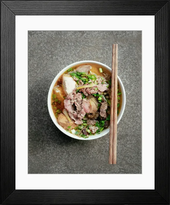 Framed Print : Bun Bo Hue Dac Biet Noodles, Hue, Thua Thien Hue, Vietnam