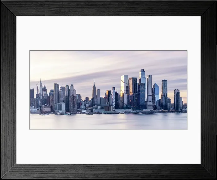 Framed Print : Panorama of Manhattan at dawn, from Hamilton Park, Weehawken, New Jersey, USA Framed Print : Panorama of Manhattan at dawn, from Hamilton Park, Weehawken, New Jersey, USA