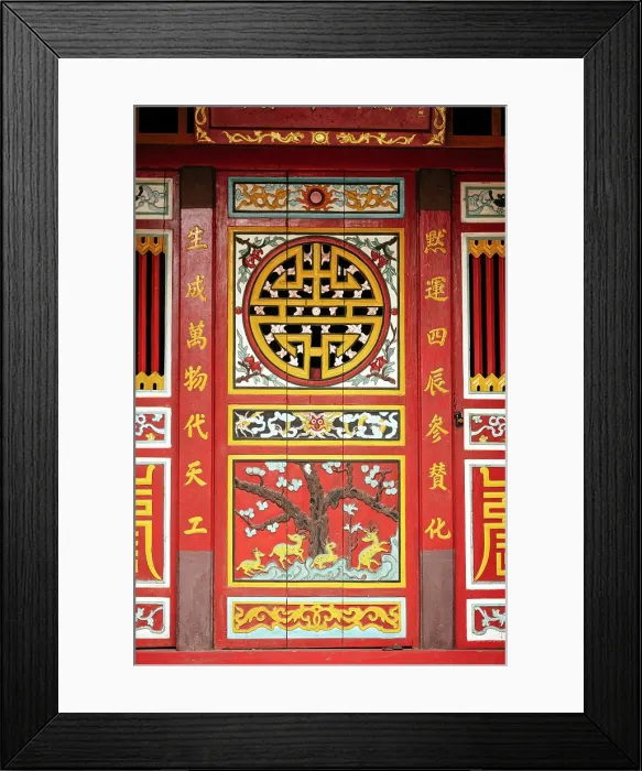 Framed Print : Facade of Buddhist Temple, Hoi An, Quang Nam Province, Vietnam Framed Print : Facade of Buddhist Temple, Hoi An, Quang Nam Province, Vietnam
