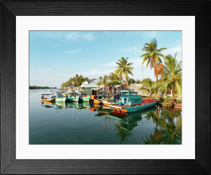 Framed Print : Fishing Boats, Le Bat, Phu Quoc Island, Vietnam Framed Print : Fishing Boats, Le Bat, Phu Quoc Island, Vietnam