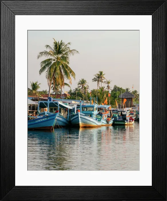 Framed Print : Fishing Boats, Le Bat, Phu Quoc Island, Vietnam Framed Print : Fishing Boats, Le Bat, Phu Quoc Island, Vietnam