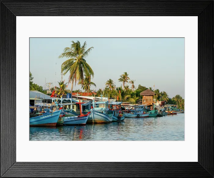 Framed Print : Fishing Boats, Le Bat, Phu Quoc Island, Vietnam Framed Print : Fishing Boats, Le Bat, Phu Quoc Island, Vietnam