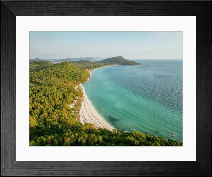 Framed Print : Aerial view of Sao Beach, Phu Quoc Island, Vietnam Framed Print : Aerial view of Sao Beach, Phu Quoc Island, Vietnam