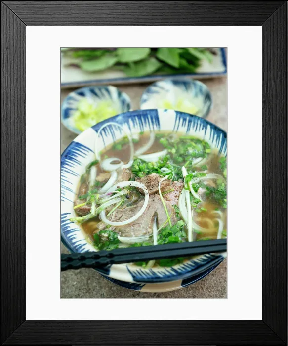 Framed Print : Pho Bo Noodles, Mui Ne, Binh Thuan Province, Vietnam Framed Print : Pho Bo Noodles, Mui Ne, Binh Thuan Province, Vietnam