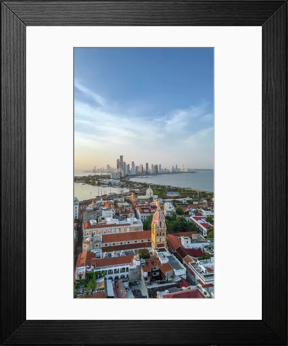 Framed Print : Americas, South America, Colombia, Cartagena, aerial views of the old colonial Spanish port city of Cartagena on the Colombian Caribbean coast Framed Print : Americas, South America, Colombia, Cartagena, aerial views of the old colonial Spanish port city of Cartagena on the Colombian Caribbean coast