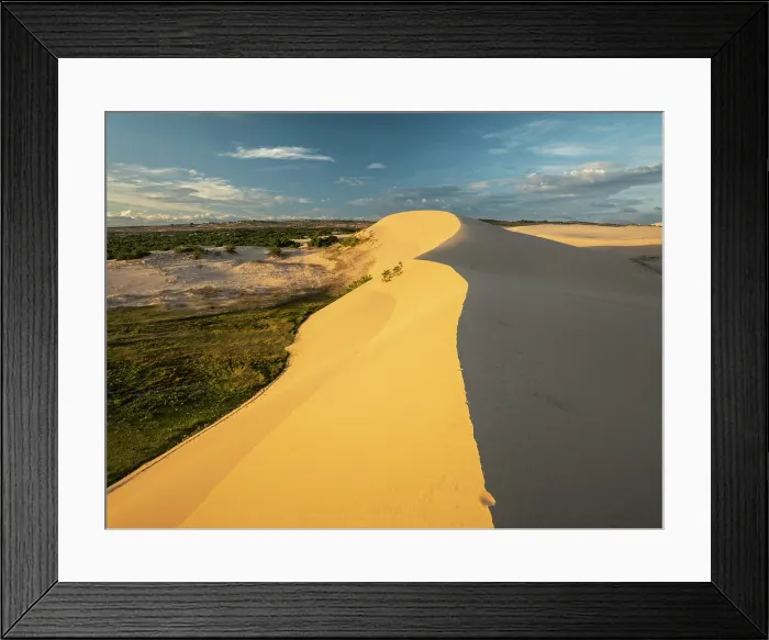 Framed Print : White Sand Dunes, Mui Ne, Binh Thuan Province, Vietnam Framed Print : White Sand Dunes, Mui Ne, Binh Thuan Province, Vietnam
