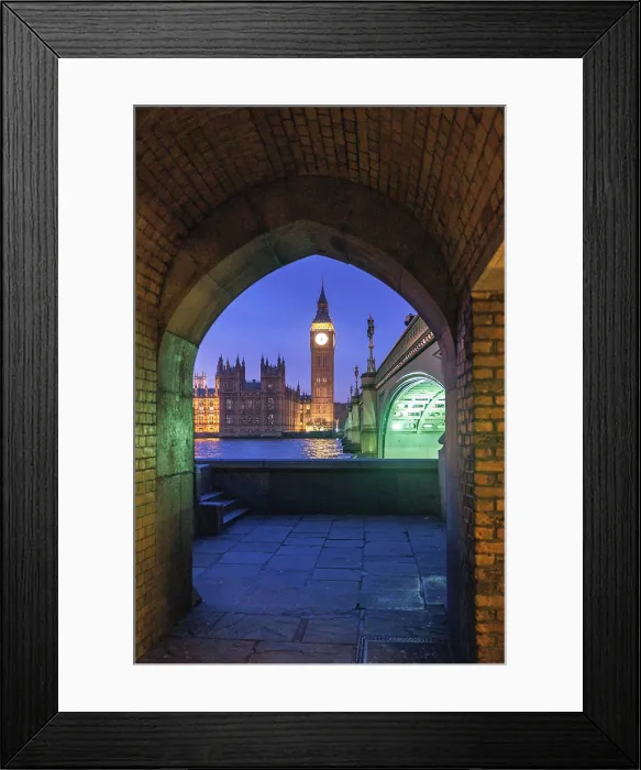 Framed Print : Big Ben and the Houses of Parliament, London, England, UK