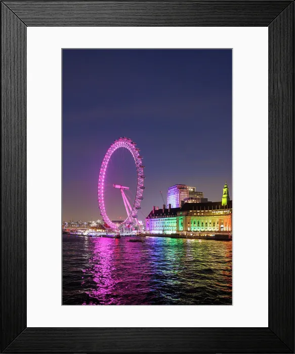 Framed Print : The London Eye, London, England, UK