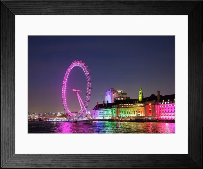Framed Print : The London Eye, London, England, UK