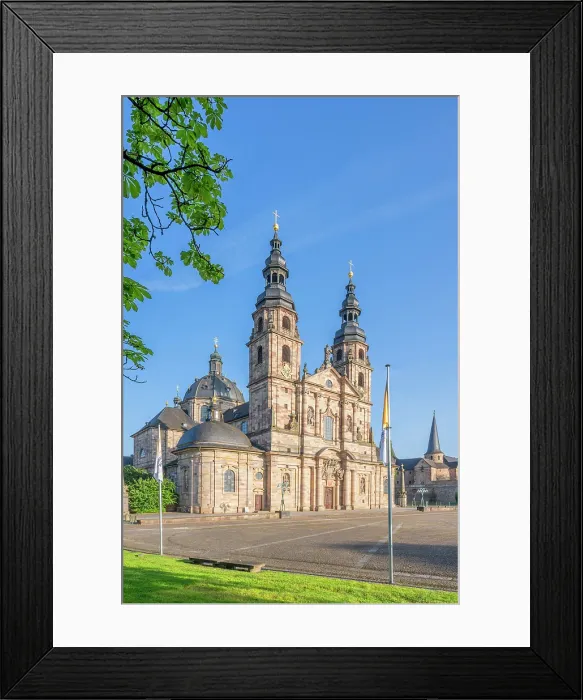 Framed Print : Cathedral St. Salvator in the morning light, Fulda, Hesse, Germany