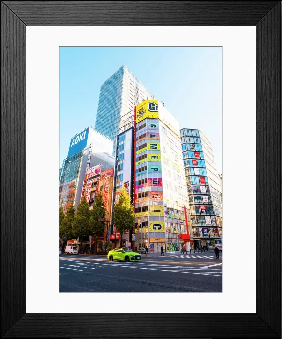 Framed Print : City street and high rise buildings at Akihabara district, Tokyo, Japan Framed Print : City street and high rise buildings at Akihabara district, Tokyo, Japan