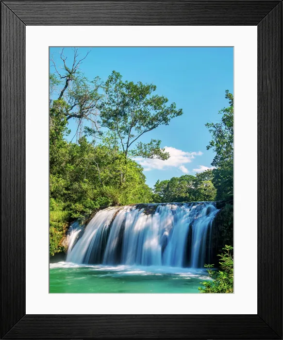 Framed Print : Roberto Barrios Waterfalls, Chiapas State, Mexico