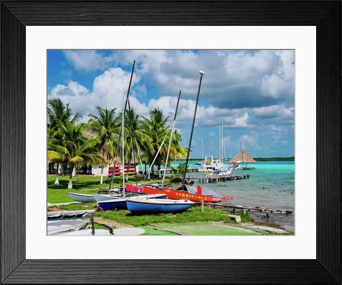 Framed Print : Bacalar Lagoon, Bacalar, Quintana Roo State, Mexico Framed Print : Bacalar Lagoon, Bacalar, Quintana Roo State, Mexico