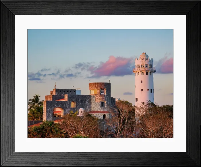 Framed Print : Puerto de Abrigo Lighthouse at sunset, San Miguel de Cozumel, Cozumel Island, Quintana Roo State, Mexico Framed Print : Puerto de Abrigo Lighthouse at sunset, San Miguel de Cozumel, Cozumel Island, Quintana Roo State, Mexico