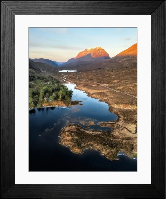 Framed Print : Liathach and Loch Clair, Torridon, Highland Region, Scotland, February 2025 Framed Print : Liathach and Loch Clair, Torridon, Highland Region, Scotland, February 2025