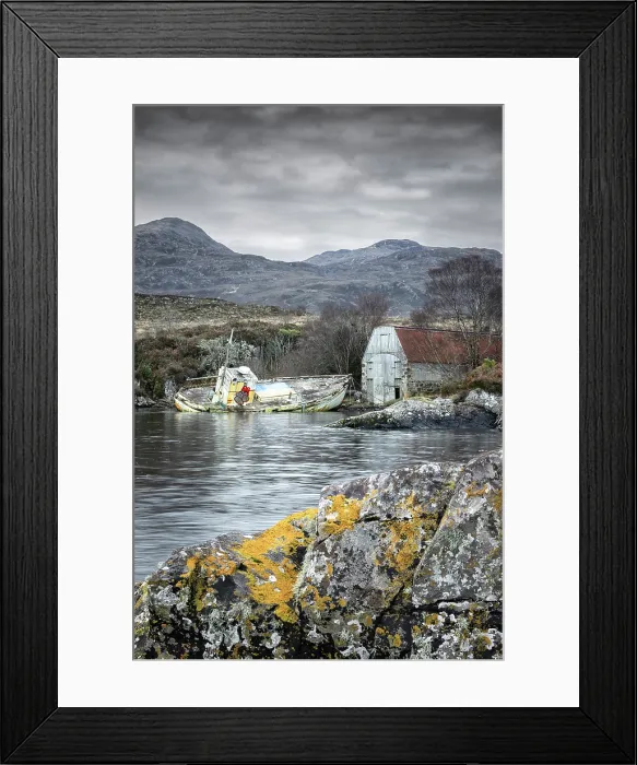 Framed Print : Wreck of 'Johan' and Castle Maol, Kyleakin, Isle of Skye, Scottish Highlands, Scotland, UK, February 2025 Framed Print : Wreck of 'Johan' and Castle Maol, Kyleakin, Isle of Skye, Scottish Highlands, Scotland, UK, February 2025