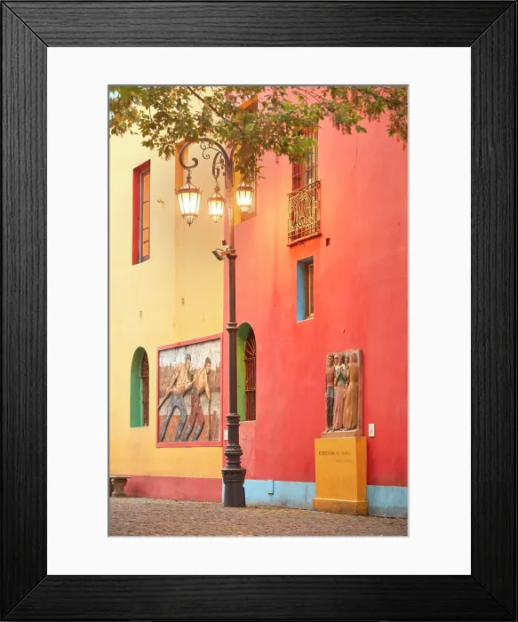 Framed Print : The Caminito de La Boca illuminated in late evening, La Boca, Buenos Aires, Argentina Framed Print : The Caminito de La Boca illuminated in late evening, La Boca, Buenos Aires, Argentina
