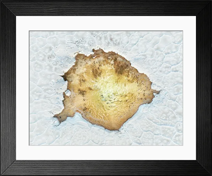 Framed Print : Aerial view of a small lagoon (Ojo del Salar) in the Salinas Grandes Salt Flat, Puna de Atacama, Jujuy, Argentina Framed Print : Aerial view of a small lagoon (Ojo del Salar) in the Salinas Grandes Salt Flat, Puna de Atacama, Jujuy, Argentina