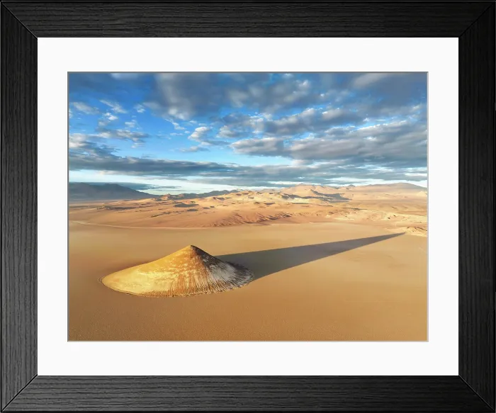 Framed Print : Aerial view of the Arita Cone (Cono de Arita) at sunrise in the Arizaro Salt Flat, Puna de Atacama, Salta, Argentina Framed Print : Aerial view of the Arita Cone (Cono de Arita) at sunrise in the Arizaro Salt Flat, Puna de Atacama, Salta, Argentina