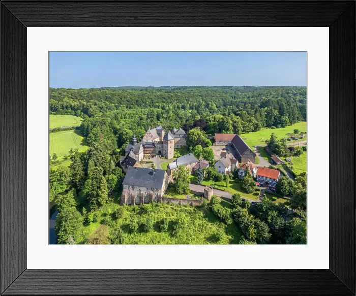 Framed Print : Schloss Eisenbach near Lauterbach in evening light, Hesse, Germany Framed Print : Schloss Eisenbach near Lauterbach in evening light, Hesse, Germany