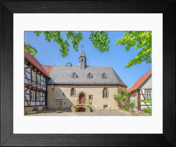 Framed Print : Gothic chapel from 1368 at Alsfeld, Hesse, Germany Framed Print : Gothic chapel from 1368 at Alsfeld, Hesse, Germany