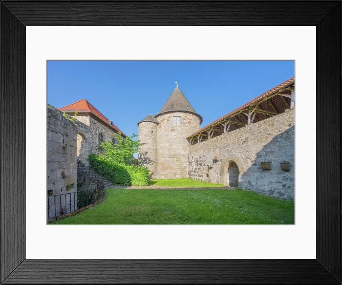 Framed Print : Burg Herzberg near Breitenbach, Hesse, Germany