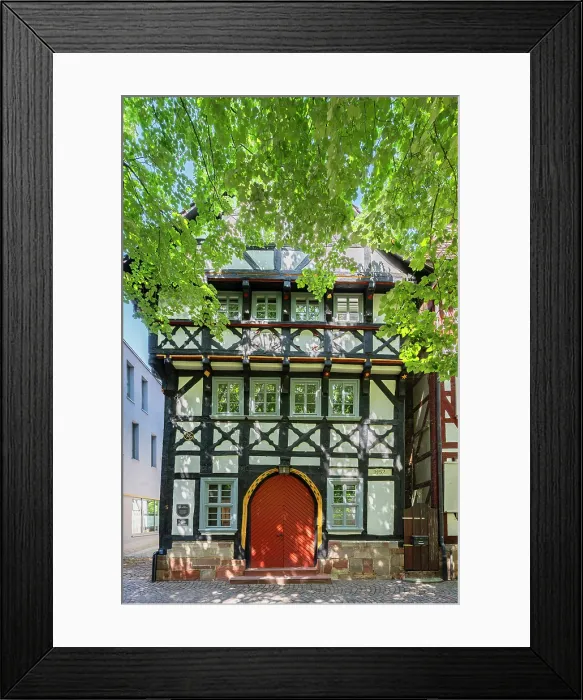 Framed Print : Oldest half-timbered house of Bad Hersfeld, Hesse, Germany Framed Print : Oldest half-timbered house of Bad Hersfeld, Hesse, Germany
