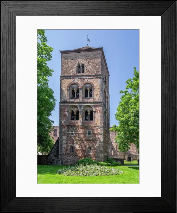 Framed Print : St. Catherine's Tower of the Abbey Ruins, Bad Hersfeld, Hesse, Germany Framed Print : St. Catherine's Tower of the Abbey Ruins, Bad Hersfeld, Hesse, Germany