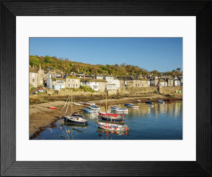 Framed Print : Mousehole, Cornwall, England, UK Framed Print : Mousehole, Cornwall, England, UK