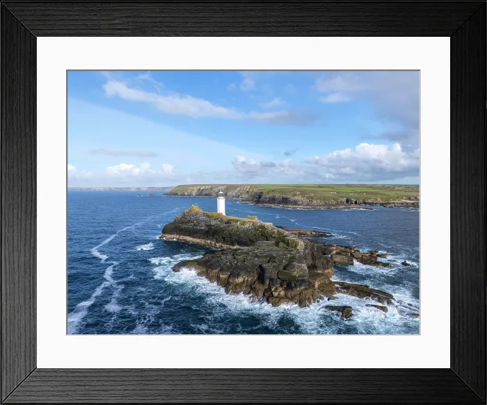 Framed Print : Godrevy Lighthouse, Cornwall, England, UK Framed Print : Godrevy Lighthouse, Cornwall, England, UK