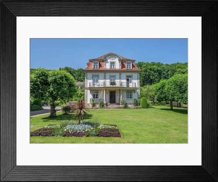 Framed Print : Villa Schwan in the Bavarian State Spa Bad Bruckenau, Lower Franconia, Bavaria, Germany Framed Print : Villa Schwan in the Bavarian State Spa Bad Bruckenau, Lower Franconia, Bavaria, Germany