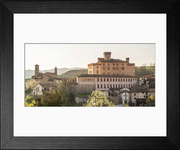 Framed Print : Europe, Italy, Piedmont. The famous castle of the small wine town Barolo in the morning light Framed Print : Europe, Italy, Piedmont. The famous castle of the small wine town Barolo in the morning light