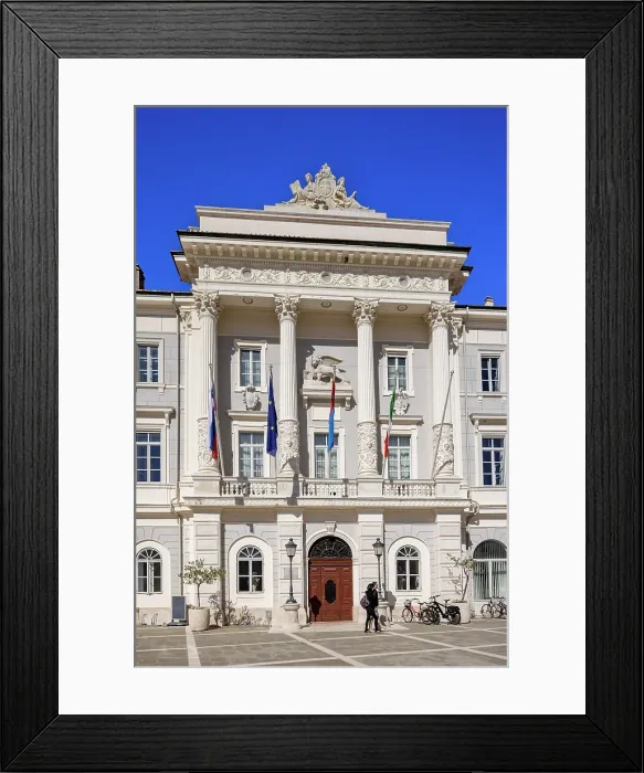 Framed Print : Piran Town Hall, Tartini Square, Piran, Slovenia, Eastern Europe Framed Print : Piran Town Hall, Tartini Square, Piran, Slovenia, Eastern Europe
