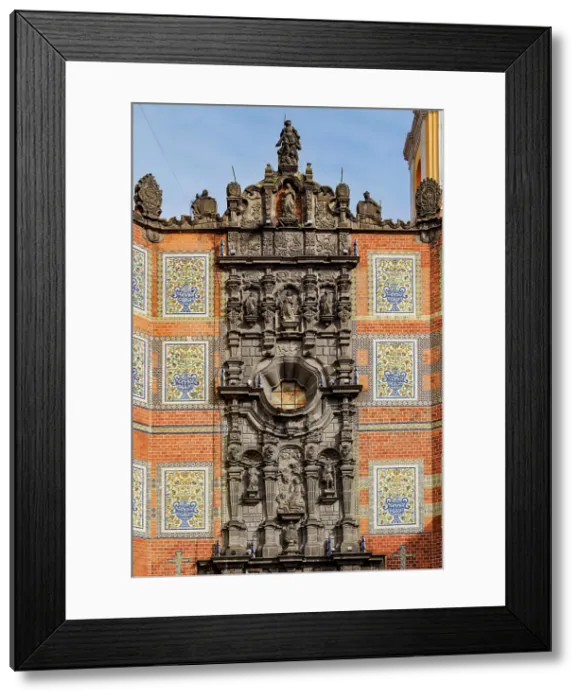 Framed Print : San Francisco Church, detailed view, City of Puebla, Puebla State, Mexico Framed Print : San Francisco Church, detailed view, City of Puebla, Puebla State, Mexico