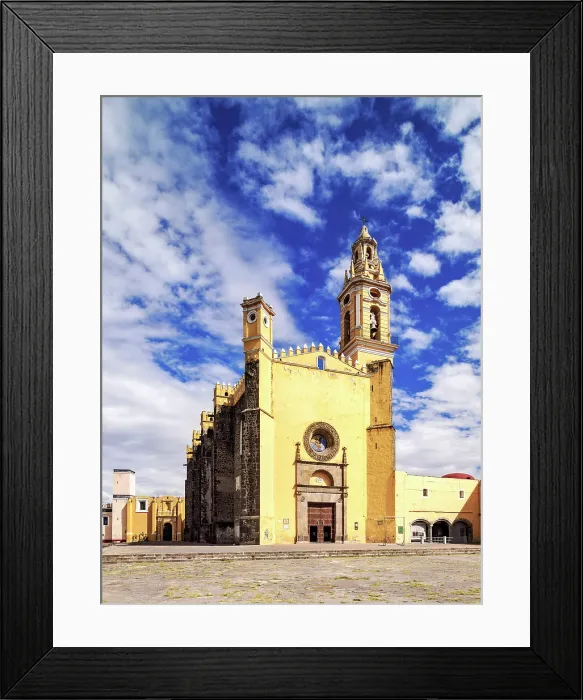 Framed Print : San Gabriel Franciscan Convent, main church, Cholula, Puebla State, Mexico Framed Print : San Gabriel Franciscan Convent, main church, Cholula, Puebla State, Mexico