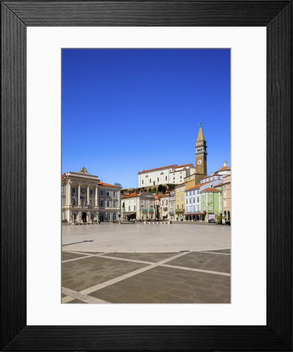 Framed Print : Tartini Square and St George's Cathedral, Piran, Slovenia, Eastern Europe Framed Print : Tartini Square and St George's Cathedral, Piran, Slovenia, Eastern Europe