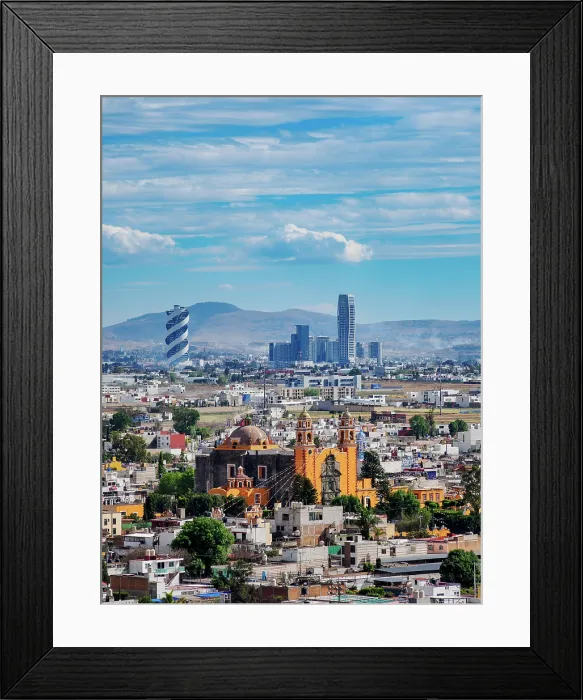 Framed Print : View towards the San Andres Apostol Church, Cholula, Puebla State, Mexico Framed Print : View towards the San Andres Apostol Church, Cholula, Puebla State, Mexico