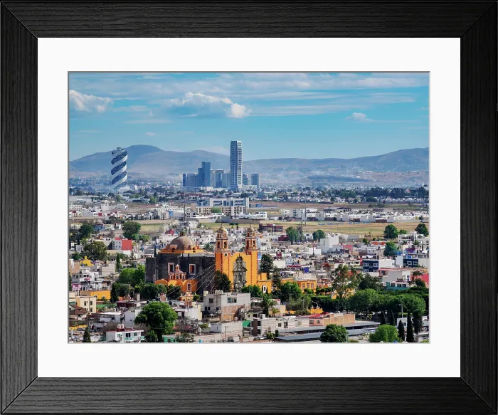 Framed Print : View towards the San Andres Apostol Church, Cholula, Puebla State, Mexico Framed Print : View towards the San Andres Apostol Church, Cholula, Puebla State, Mexico